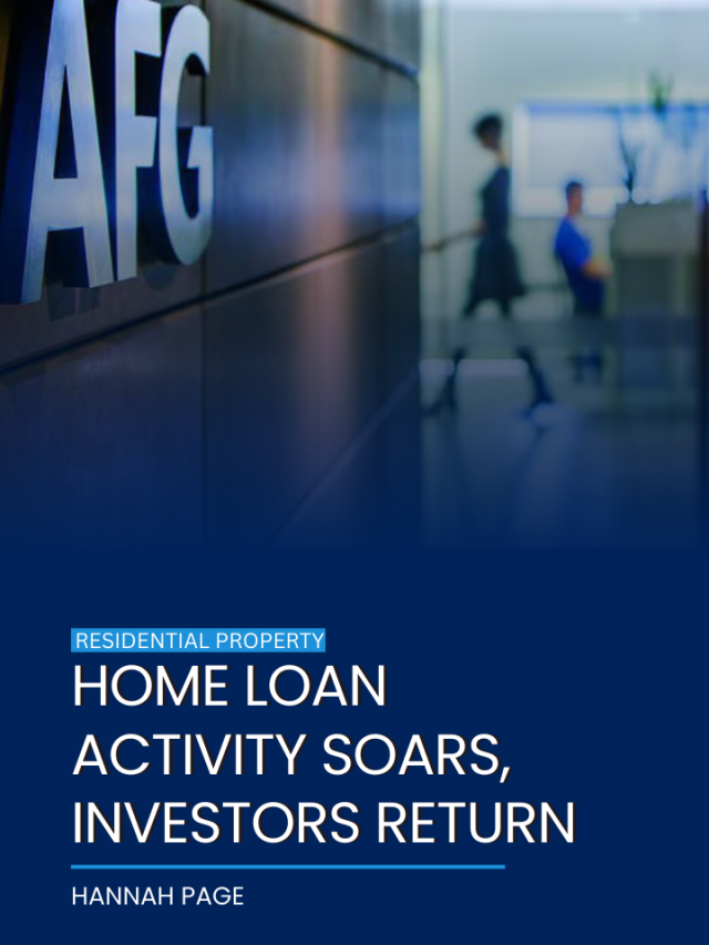 Home loan activity soars, investors return