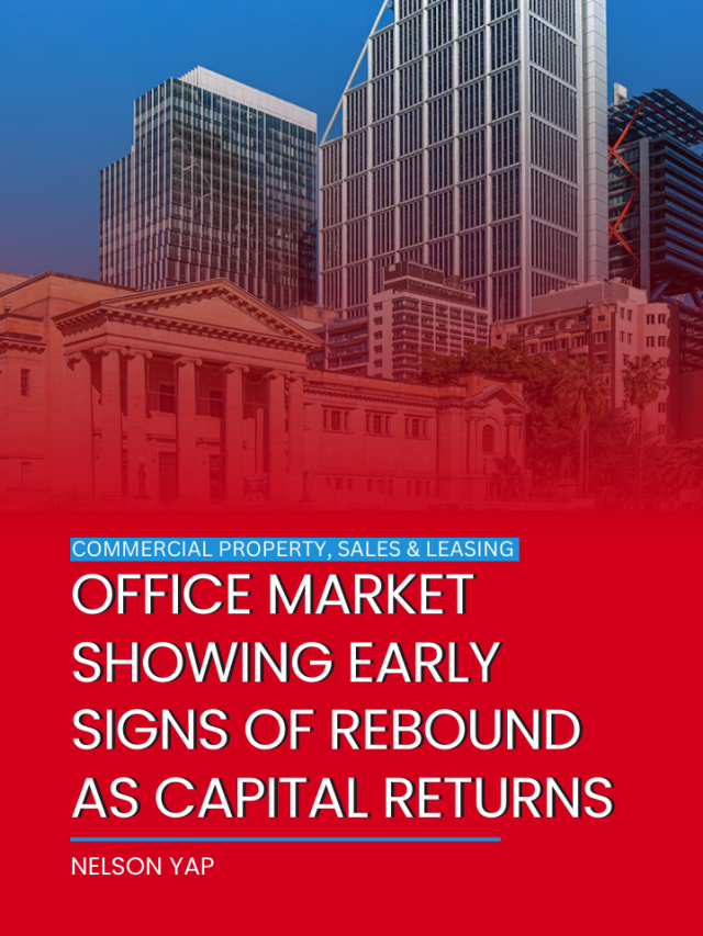 Office market showing early signs of rebound as capital returns