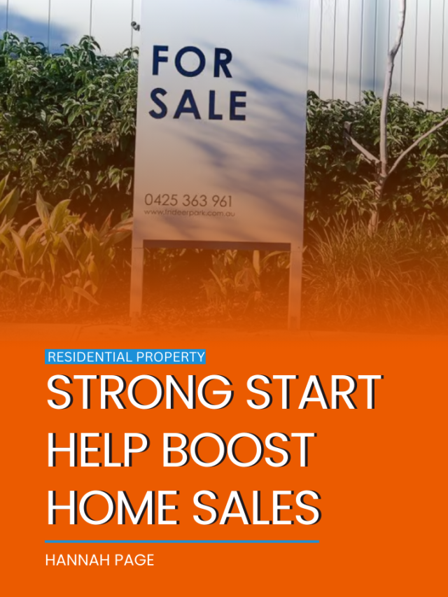 Strong start help boost home sales