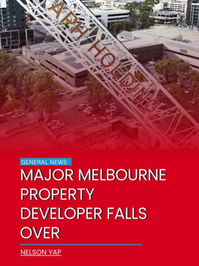 Major Melbourne property developer falls over