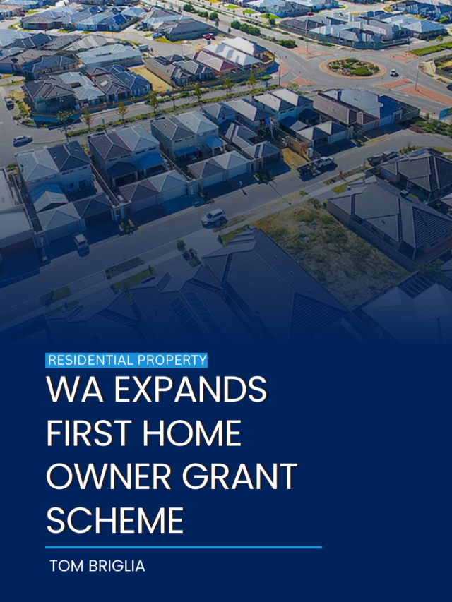 WA expands first home owner grant scheme